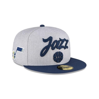 Utah Jazz Gorra | New Era NBA Draft 59fifty Fitted Cap Mexico - Grises
